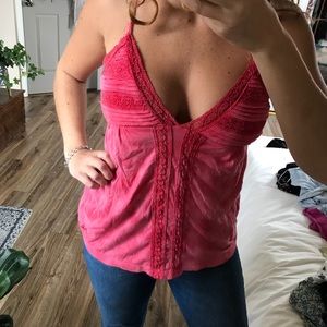 Billabong Pink Tie Dye Tank